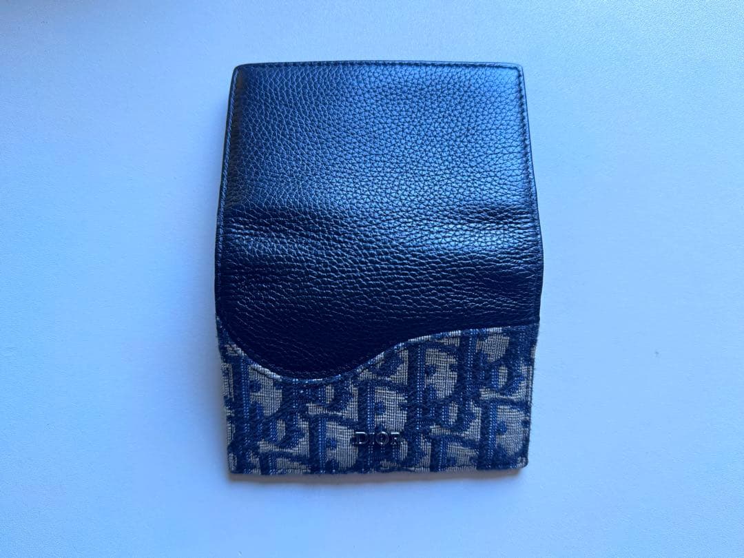 Dior ネイビー 二つ折り財布