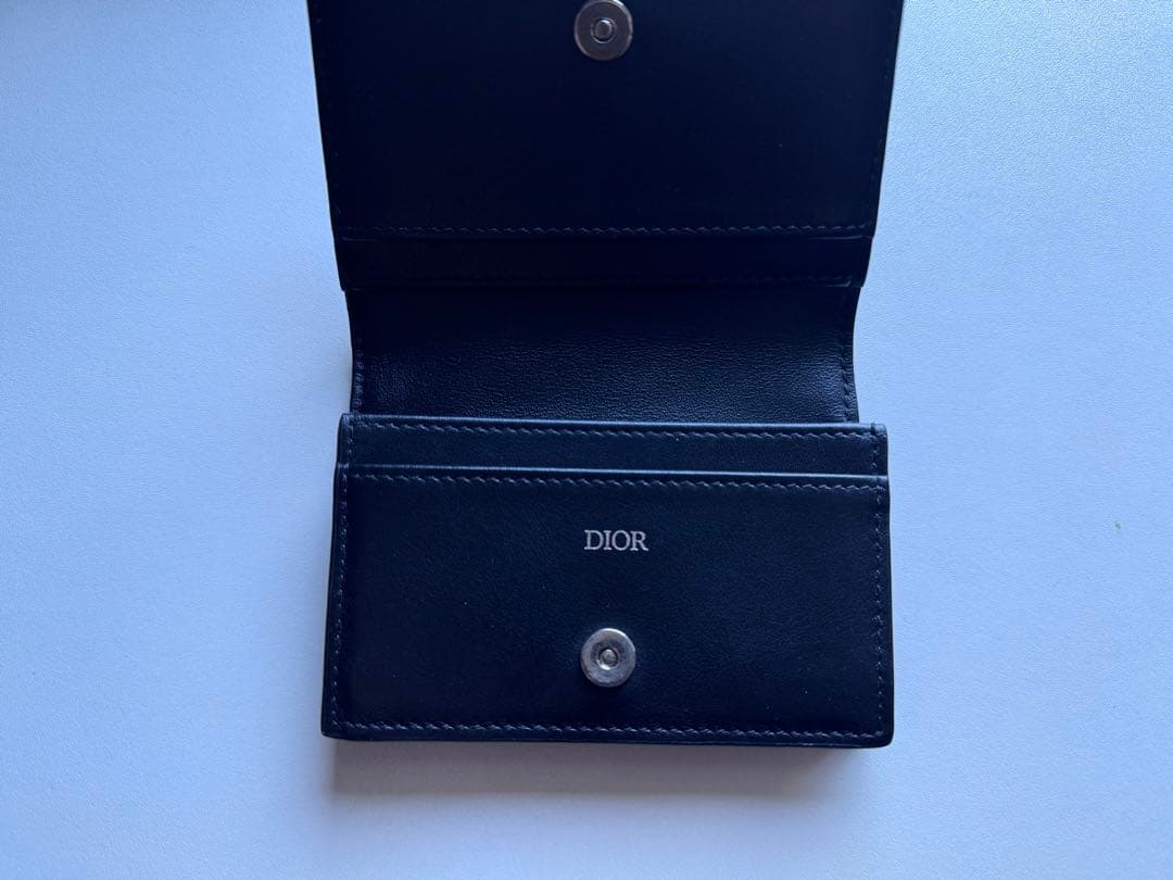 Dior ネイビー 二つ折り財布