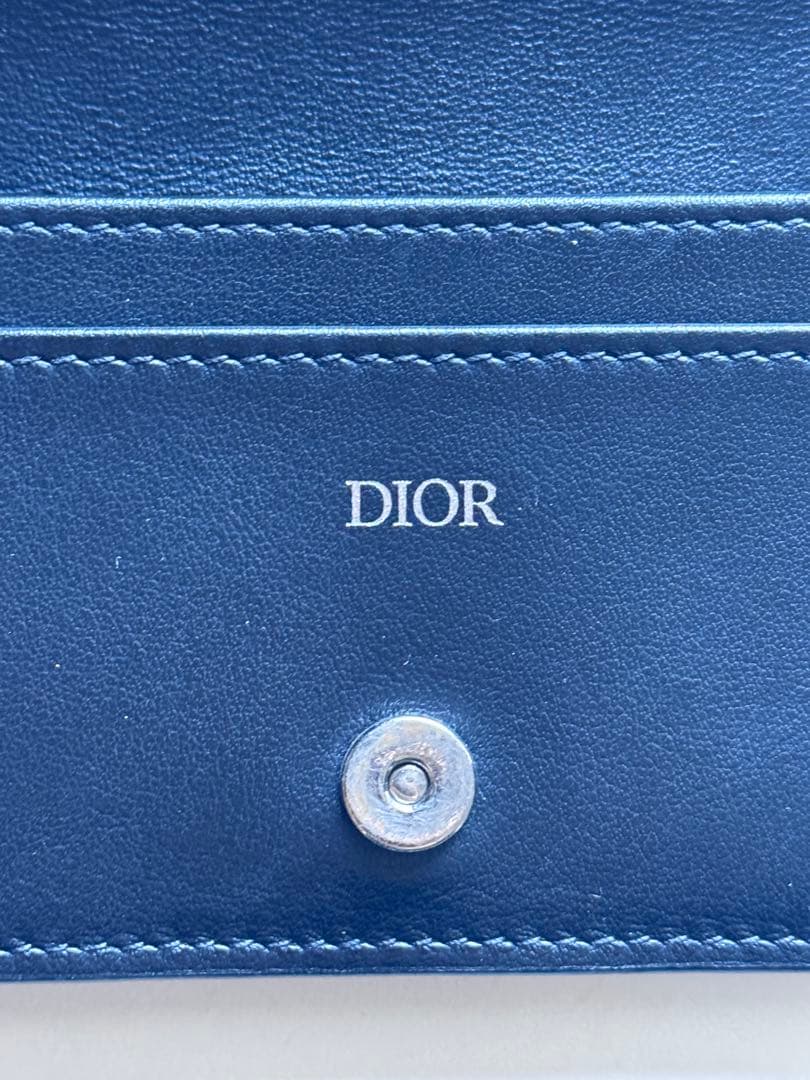 Dior ネイビー 二つ折り財布