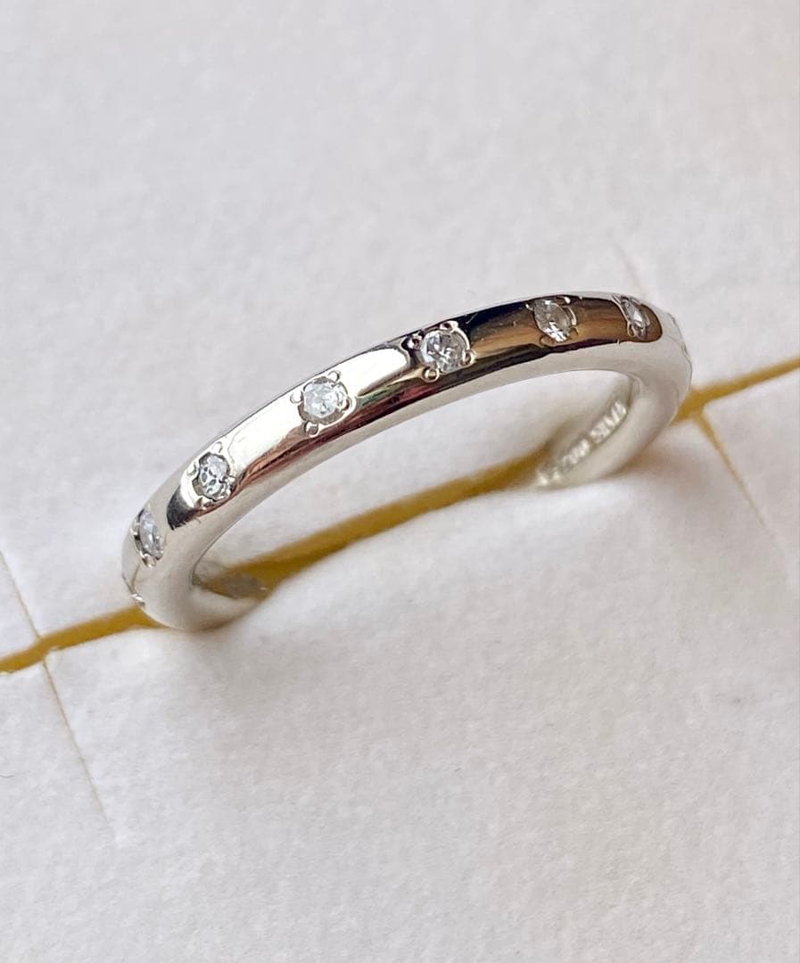 あこ　agete アガットシルバーPt200リング　9号(*^^*)