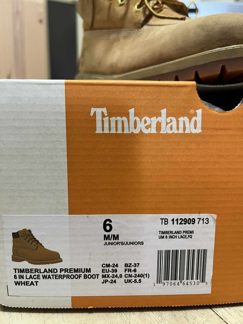 timberland ティンバーランド 6インチプレミアムブーツ サイズ24