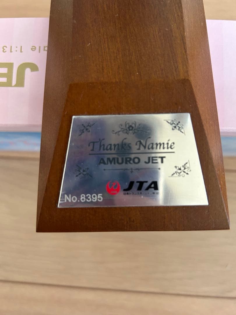 安室奈美恵　アムロジェット　日本航空　JAL　ボーイング737　模型　美品