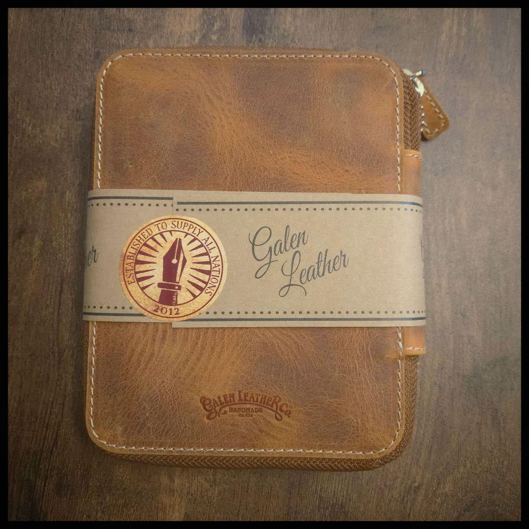 ガレンレザー　クレイジーホースブラウン　10スロットペンケース③