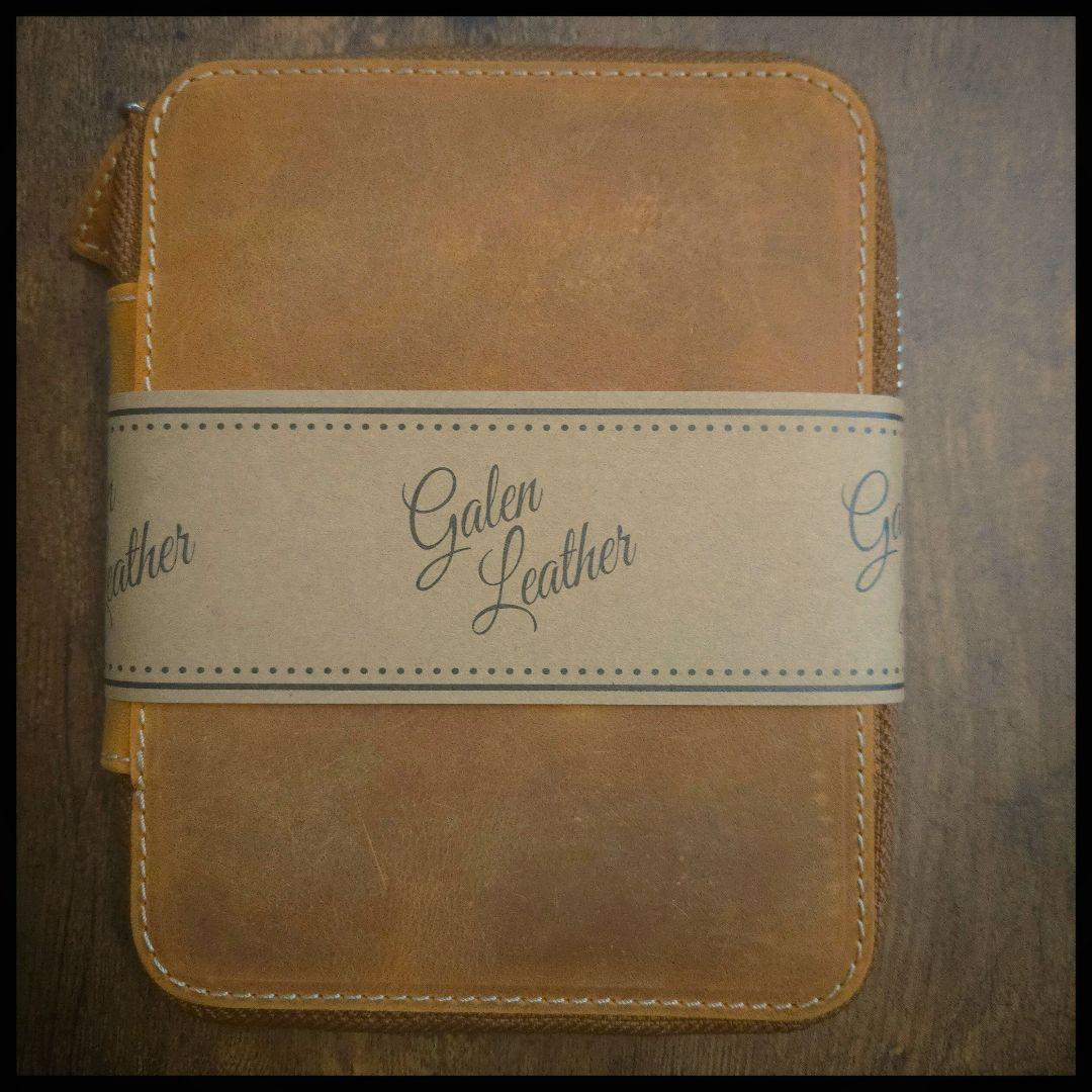 ガレンレザー　クレイジーホースブラウン　10スロットペンケース③