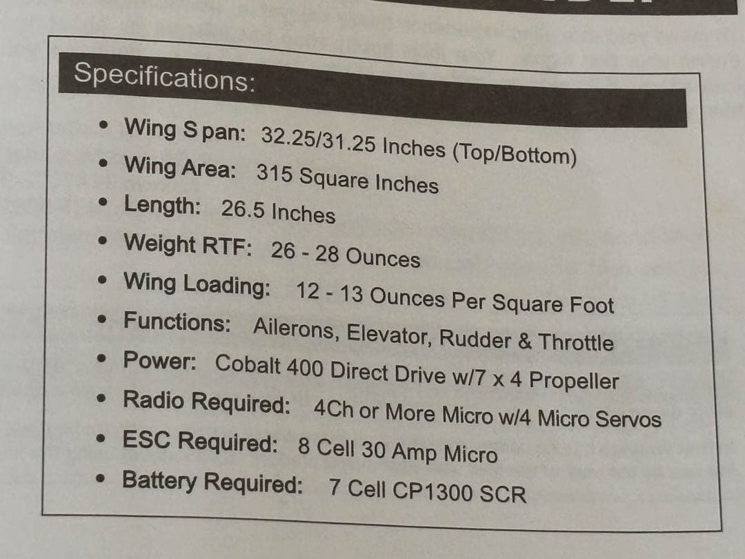 WATT AGE STEARMAN PT-17 ラジコン飛行機