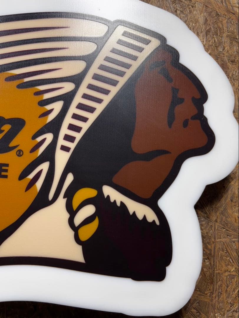 インディアン　モーターサイクル　看板　サインボード　非売品　電光看板