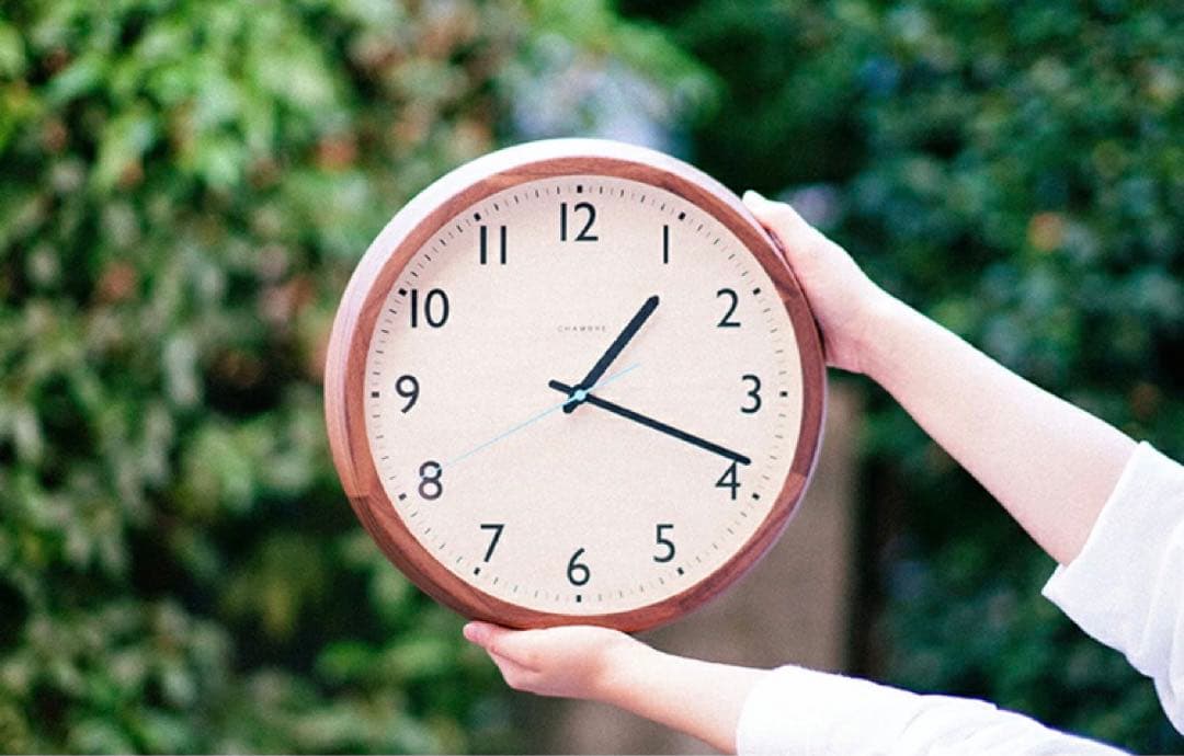 インターゼロ CHAMBRE シャンブル 電波掛け時計　日本製