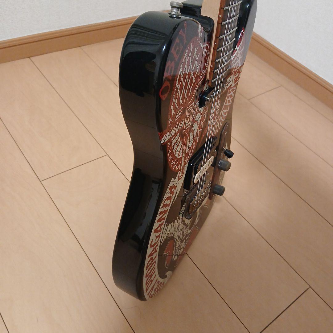 SquierテレキャスターOBEYPROPAGANDA Bare Knuckle