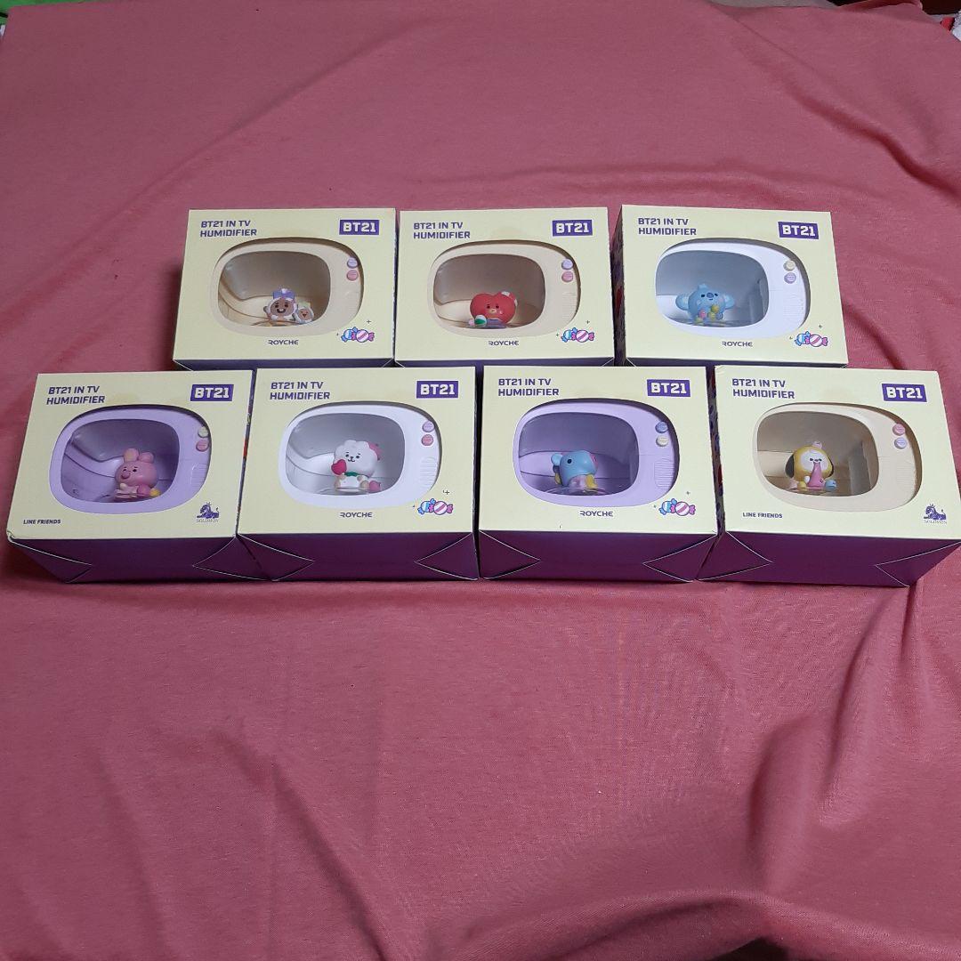 新品●7種類フルコンプセット●ROYCHE●BTSグッズBT21　TV型加湿器