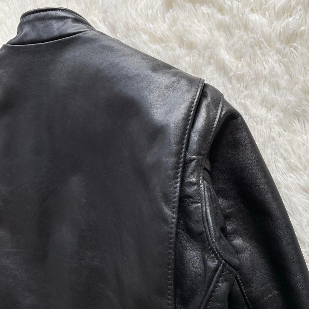 美品✨schott 641 レザージャケット　シングルライダース　本革　40 黒