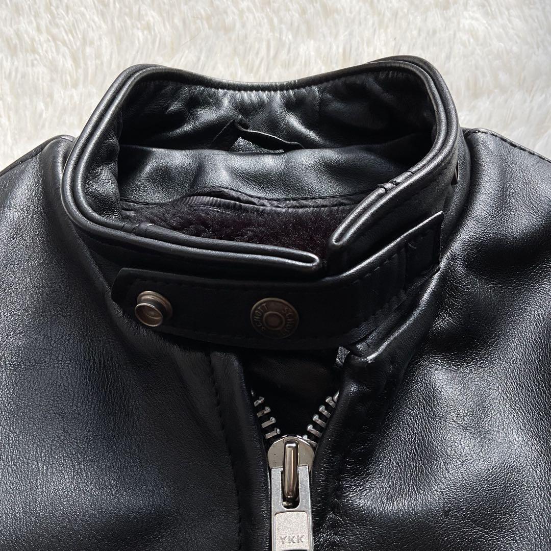 美品✨schott 641 レザージャケット　シングルライダース　本革　40 黒
