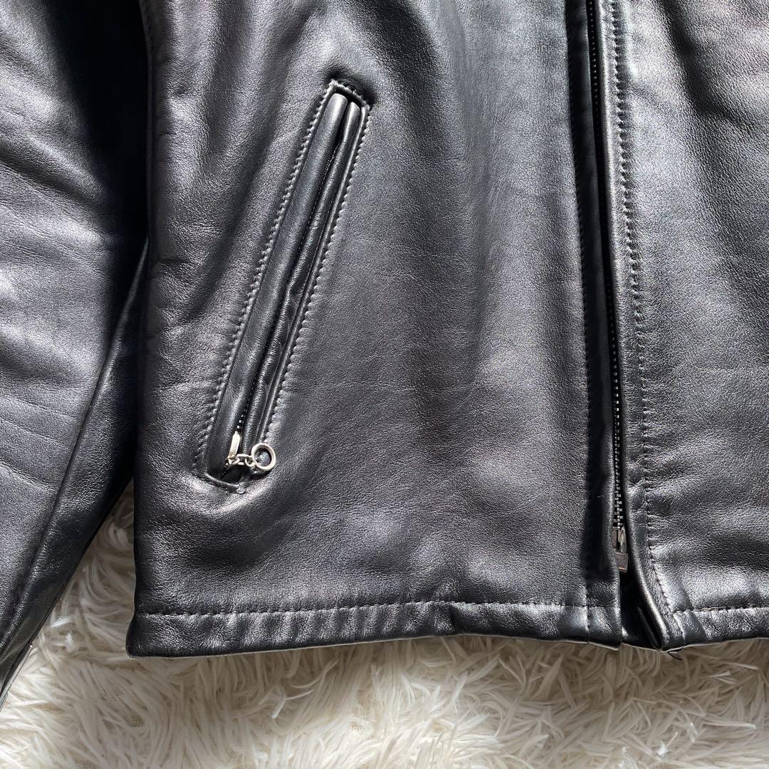 美品✨schott 641 レザージャケット　シングルライダース　本革　40 黒