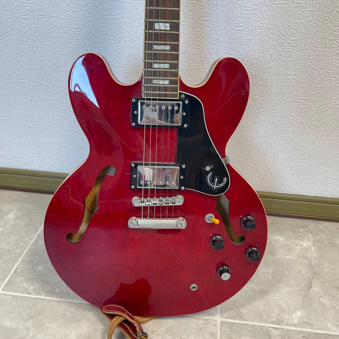 Epiphone ES-335 レッド ギターケース付き