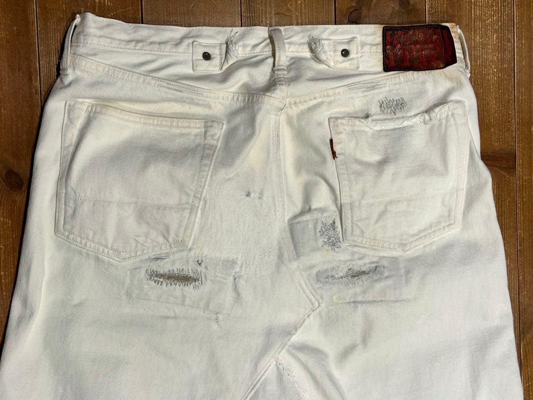 【希少】キャピタル kapital ホワイトデニム　サルエルパンツ　カントリー
