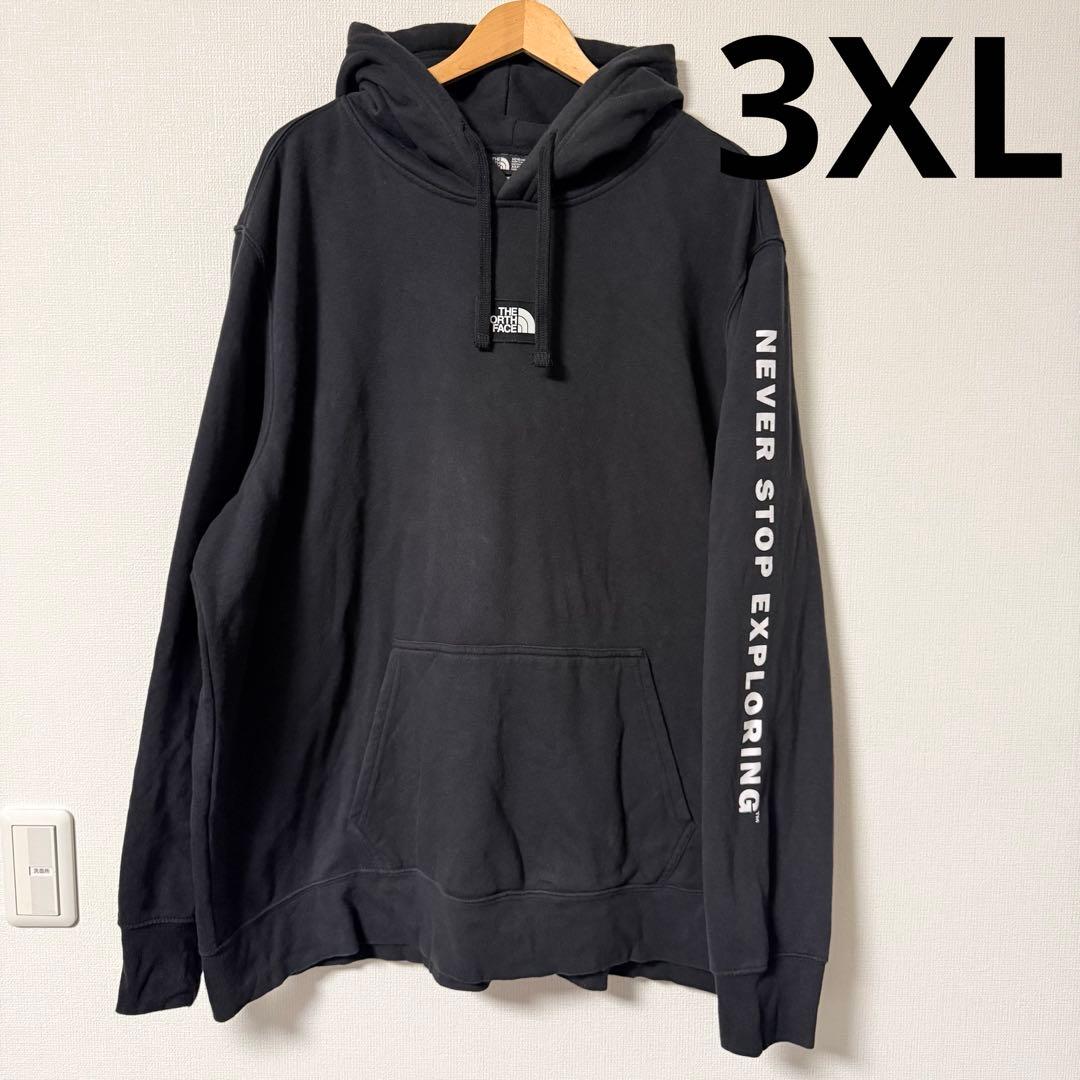THE NORTH FACE BOX LOGO HOODIE フリース黒 3XL
