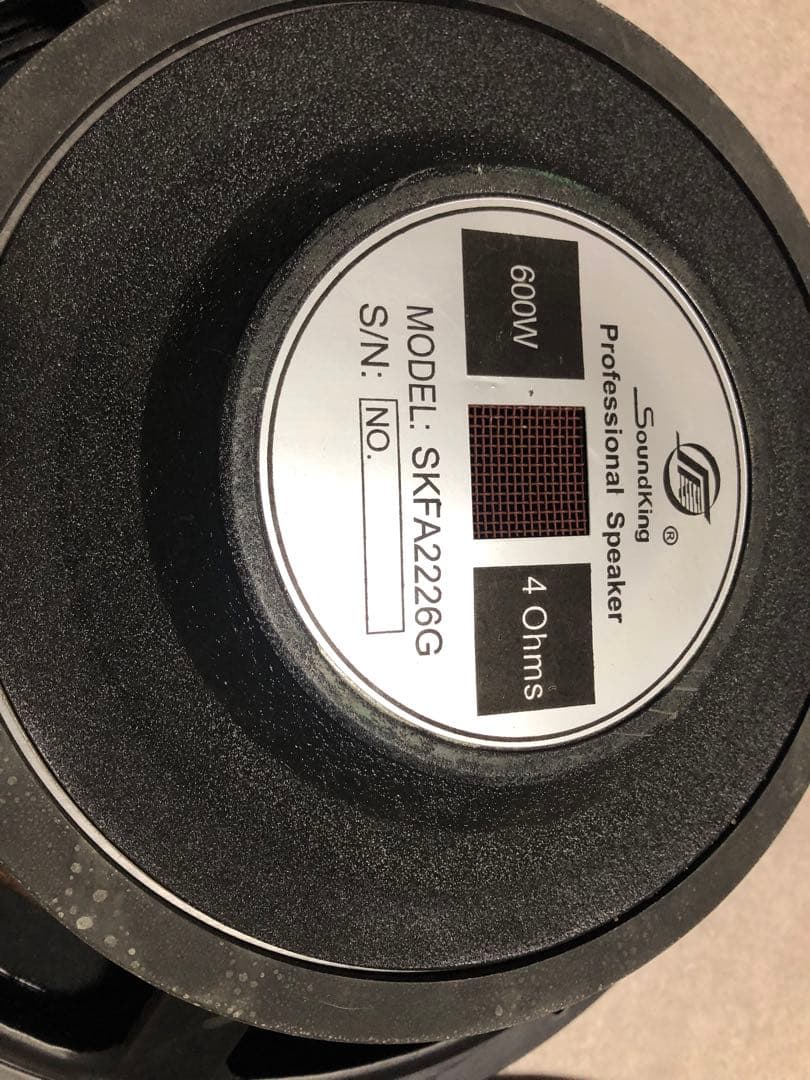 サウンドキング MODEL:SKFA2226G 600W 音出し確認済み