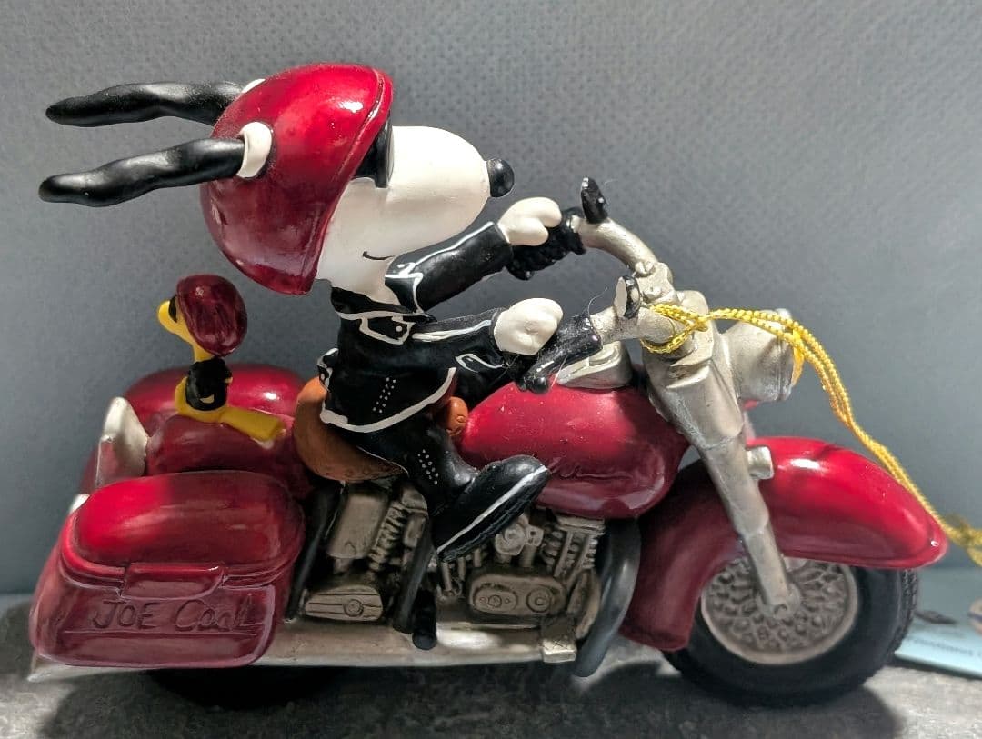 希少！SNOOPY　ジョー・クール　モーターサイクル　タグ付き未使用　レトロ