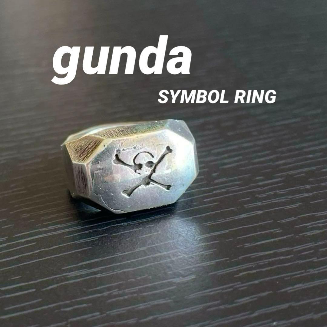 gunda ガンダ シンボル リング スカルモチーフ 約14号位