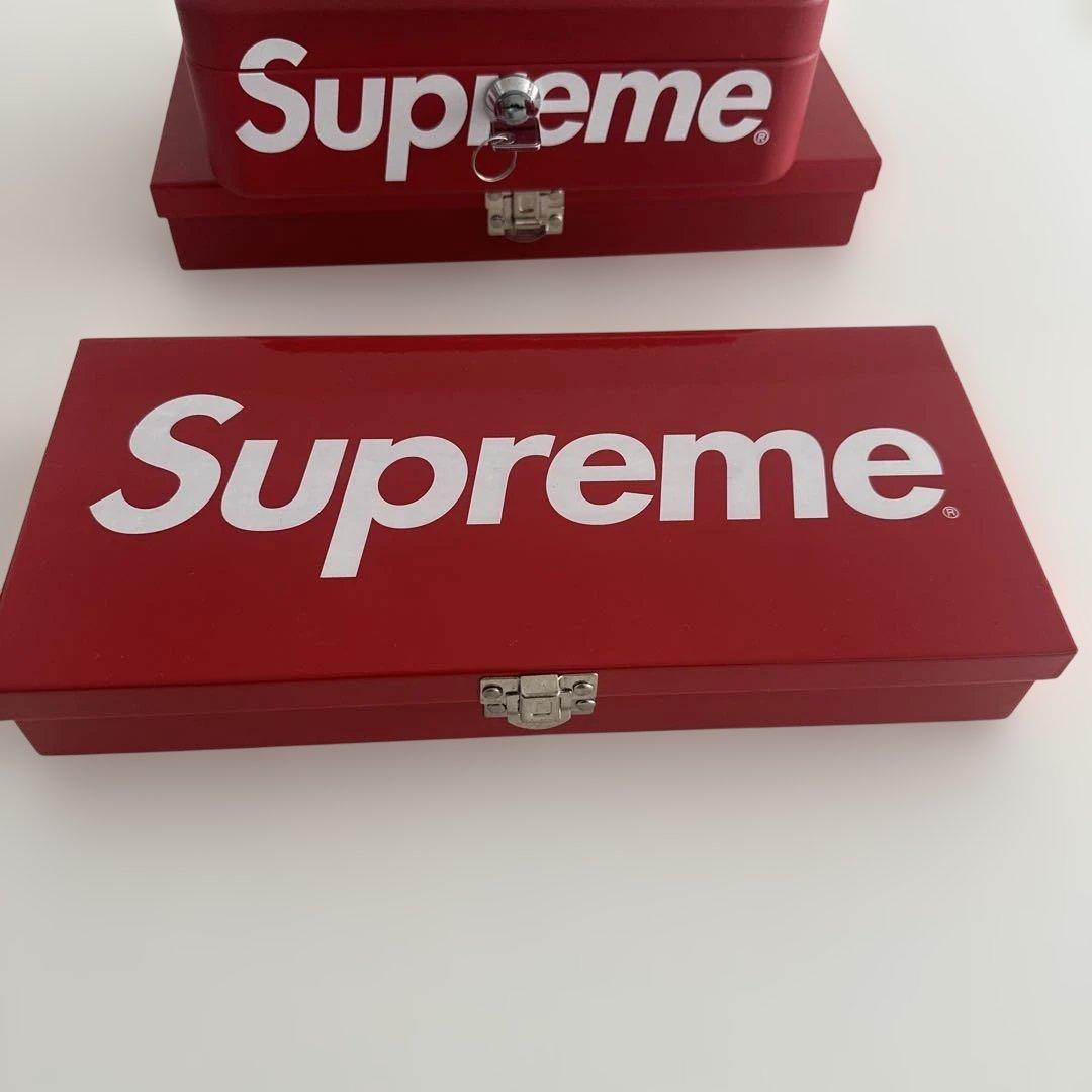 Supreme レッド収納ボックス6個セット