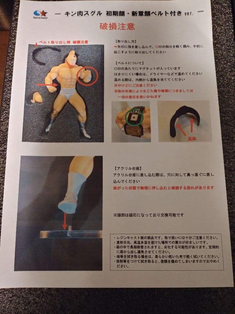 スパイスシード　キン肉スグル　初期顔・新章顔　ベルト付きver.