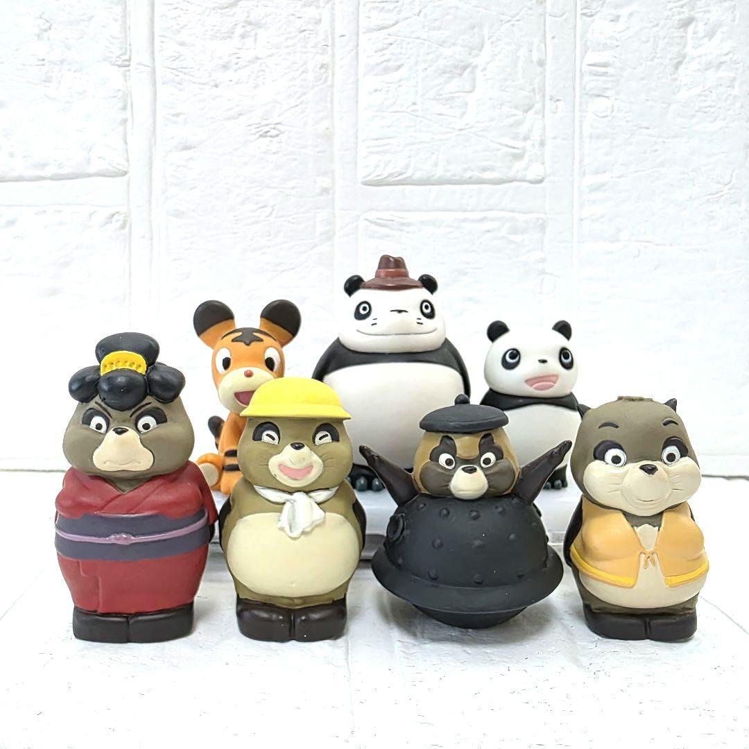 【平成狸合戦ぽんぽこ&パンダコパンダ】指人形　7種セット　未使用　まとめ売り