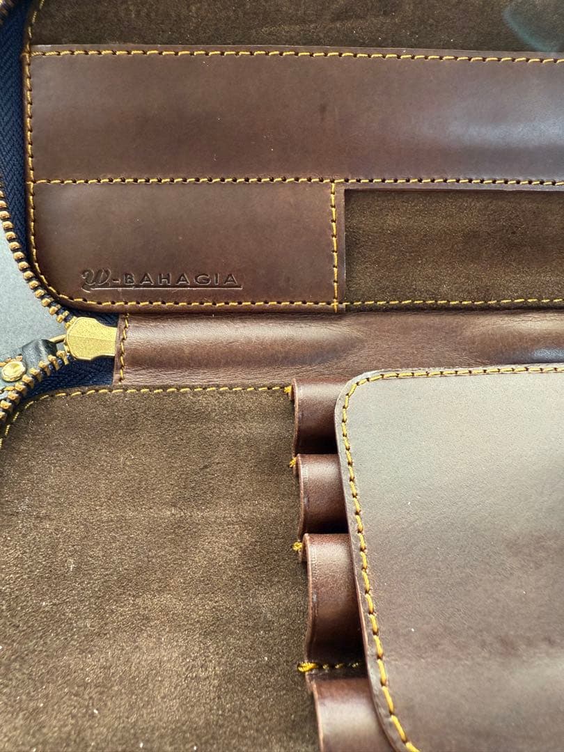 Bahagia＆Craftラウンドジップペンケース プエブロブルー【バハギア】