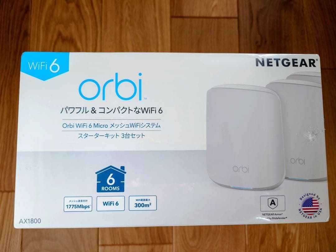 【新品未開封】NETGEAR Wi-Fiルーター AX1800 Orbi