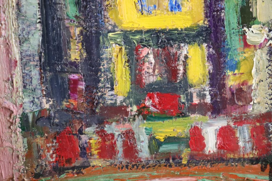 真作保証 田中忠雄 「シシリィーの聖堂」 油彩1号 行動美術協会創立会員