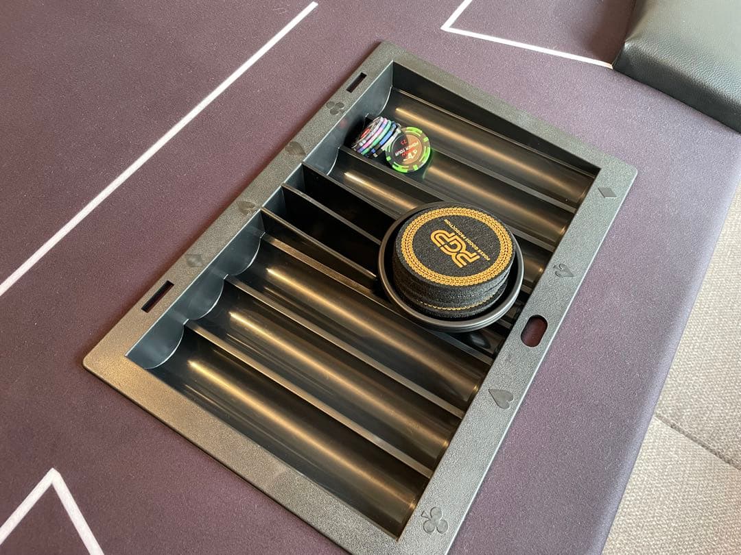 WPT ポーカーテーブル カップホルダー付き