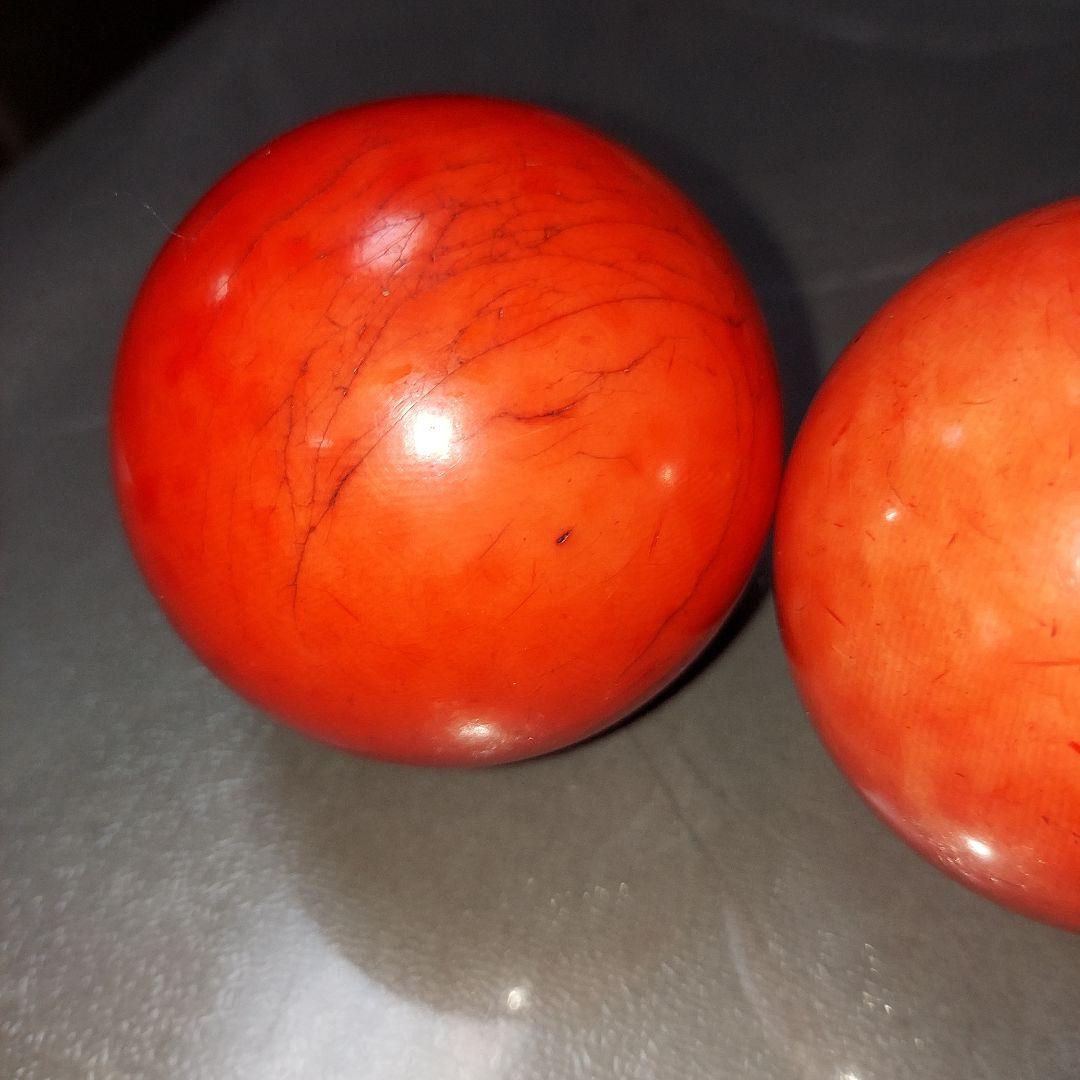 緒締玉 骨董品 天然素材 牙 鯨歯 約6.2cm