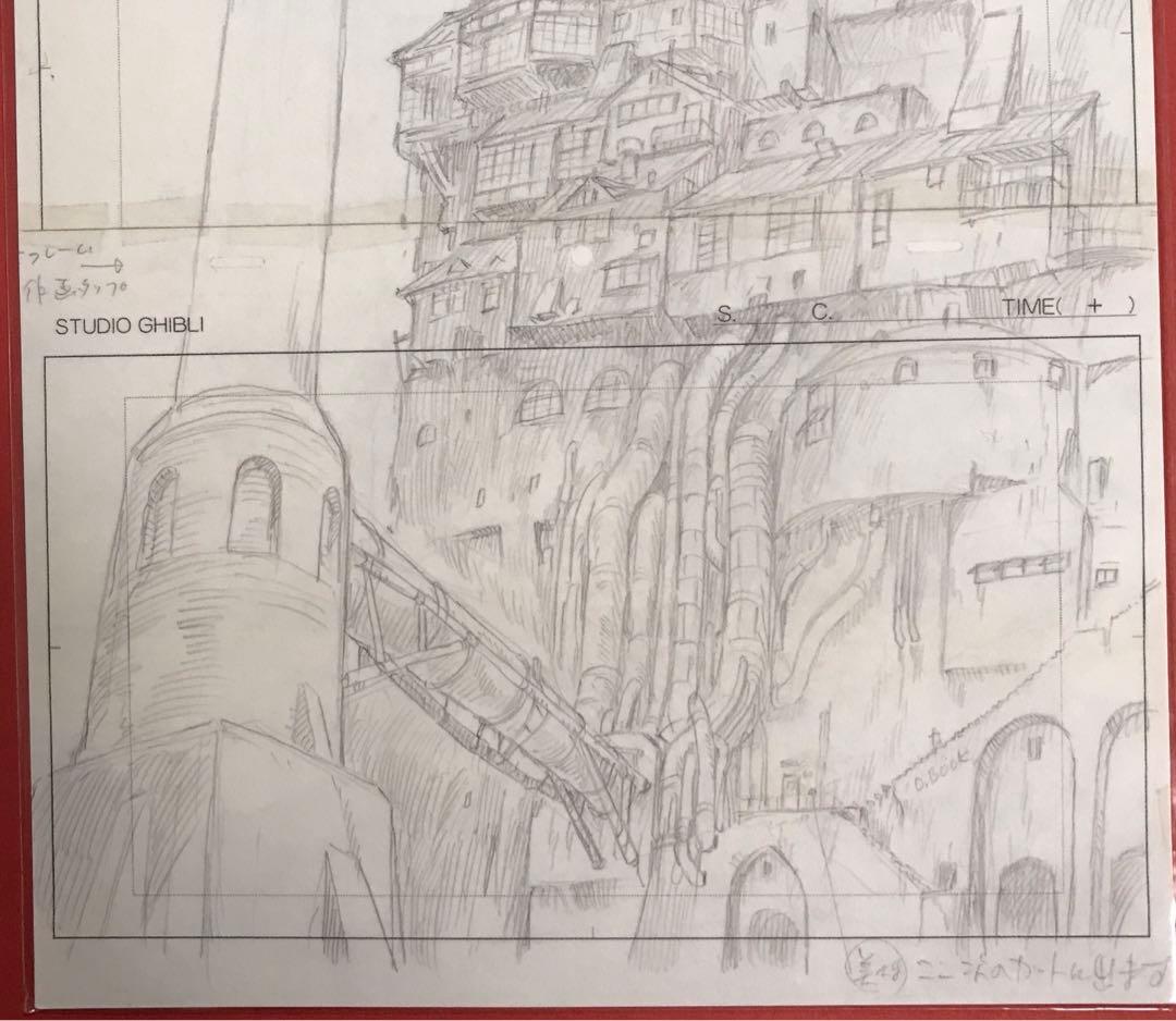 スタジオジブリ　レイアウト展　千と千尋の神隠し　油屋　ポストカード