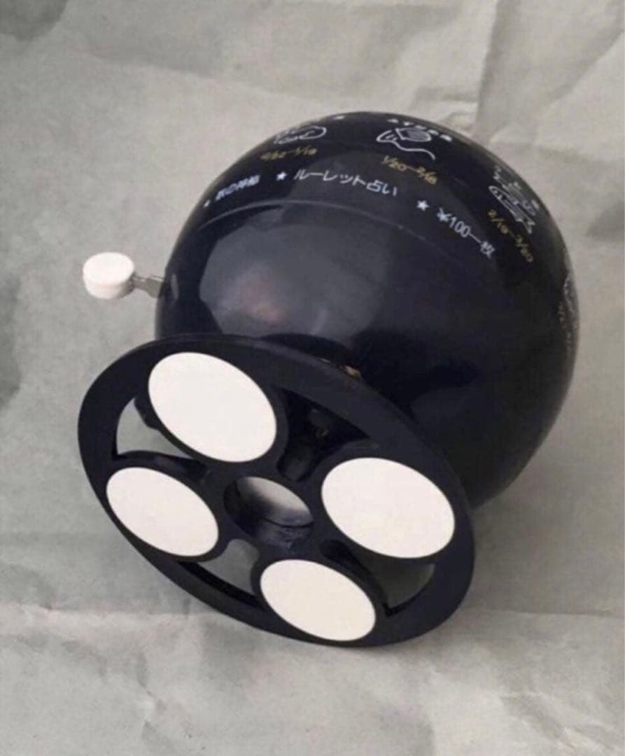 ルーレット式おみくじ器 青色ミニチュアではなく本物です 100円 おみくじ機