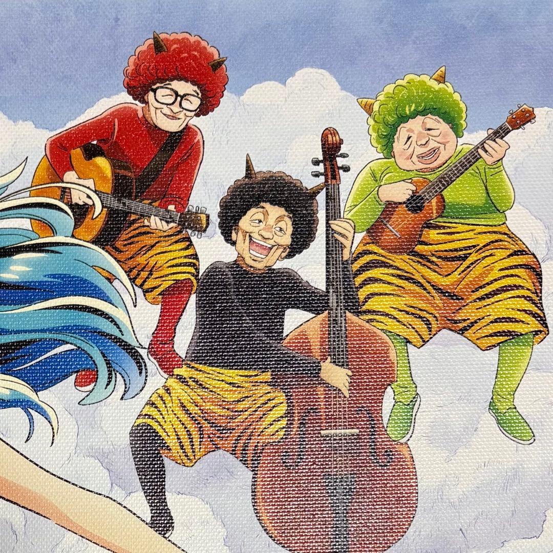 ドリフ　ドリフターズ　うる星やつら　コラボ　キャンバスアート　ラムちゃん　雷様