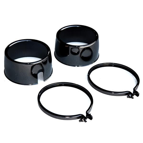 【547】 Z400FX メーターカバーセット ブラッククローム 上下セット