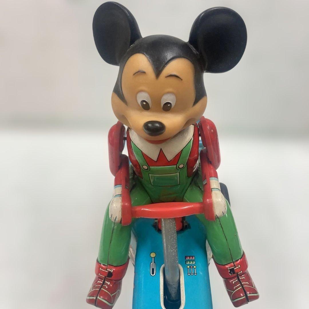 ミッキーマウス カートブリキ電動1960年代の美品綺麗な日本製マスダヤ製大人気