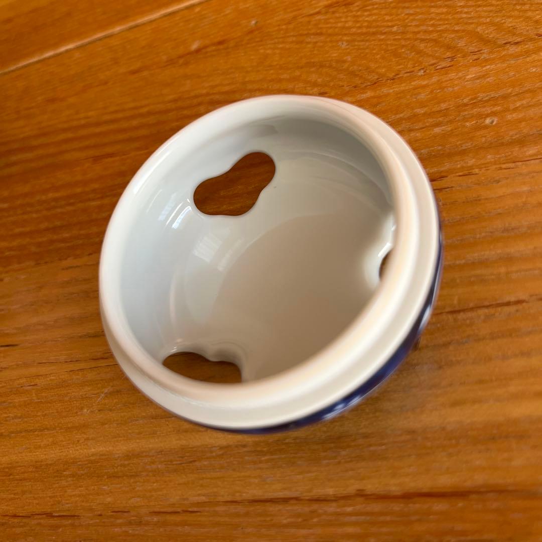 松泉　京都　日吉窯　染付山水　香炉