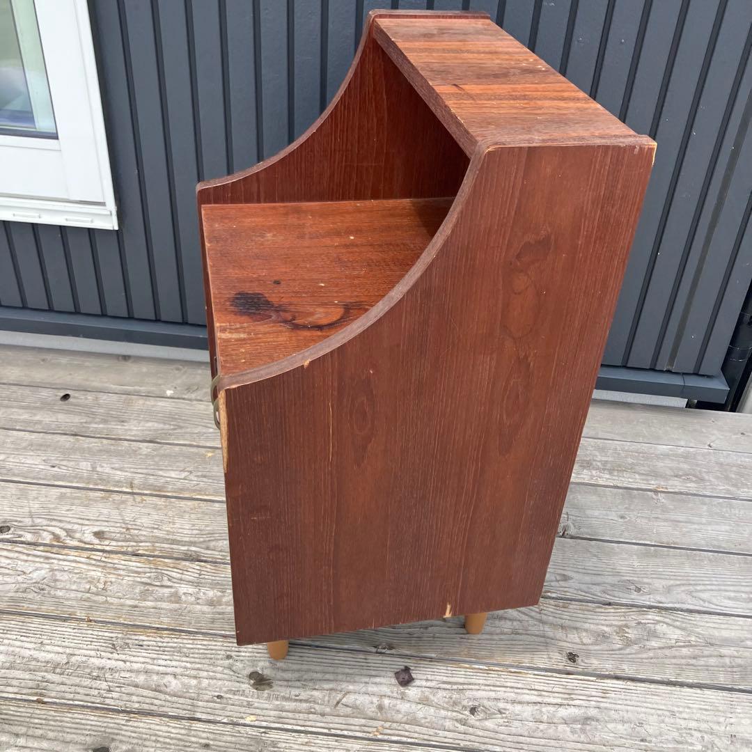 昭和レトロ 古家具 木製コンソールテーブル コールキャビネット 電話台 花台