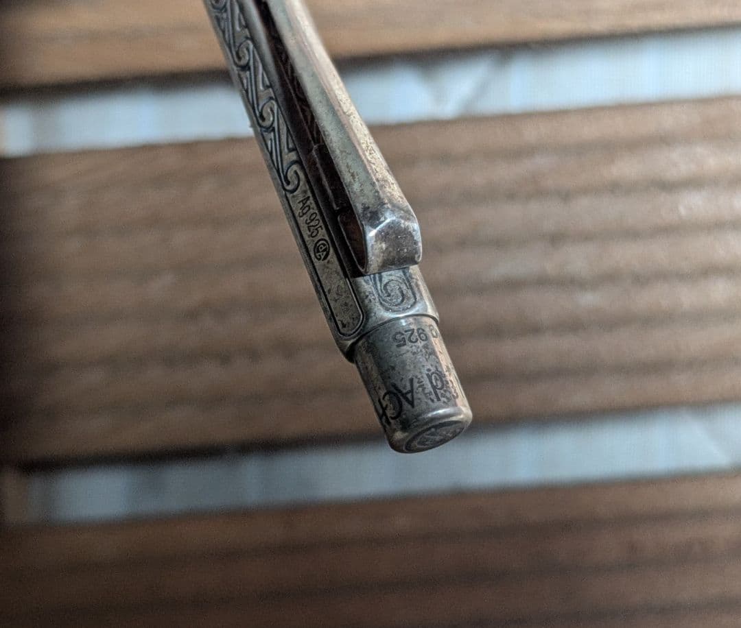 カランダッシュ　アンモナイト　ボールペン　スターリングシルバー　925