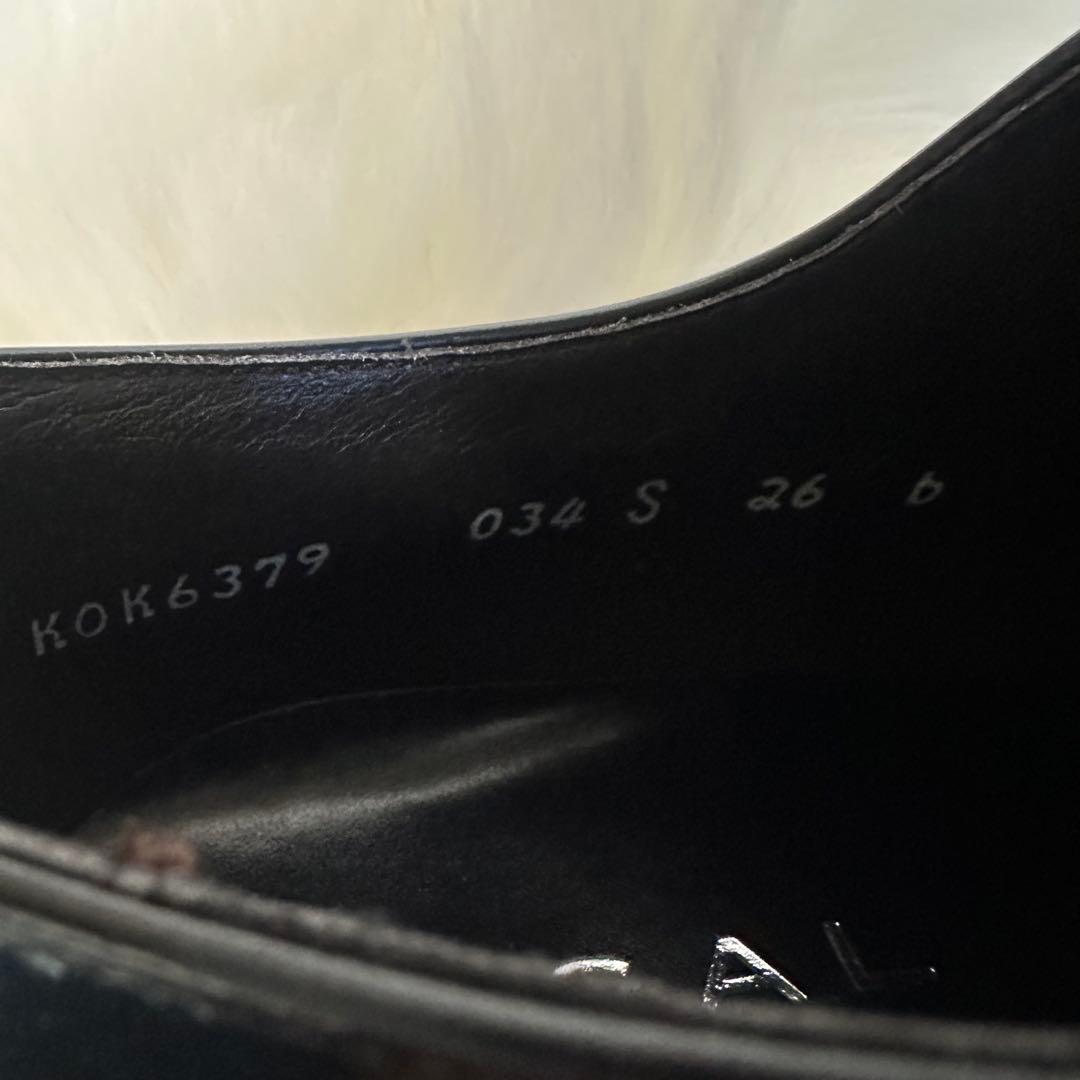 リーガル　Uチップ　レザー　革靴　ドレスシューズ　ビジネスシューズ　26.0cm