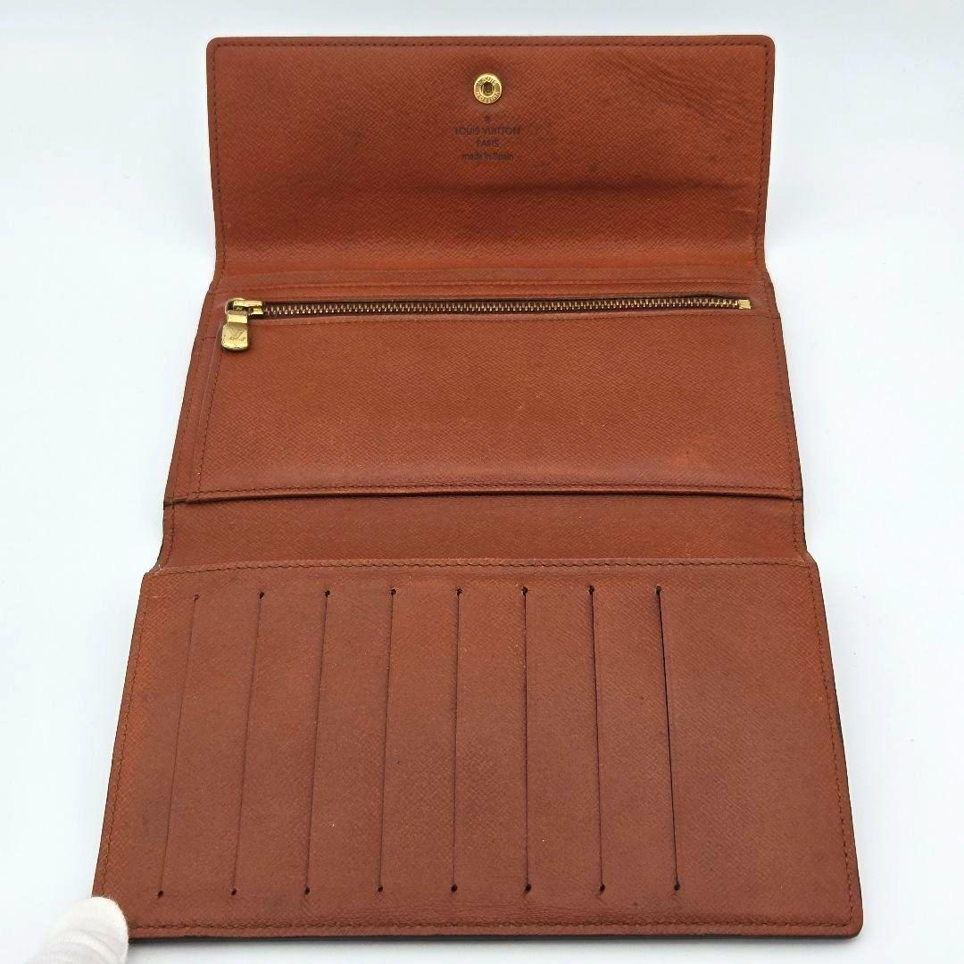 ルイヴィトン モノグラム ポシェット パスポール パスポートケース 三つ折り財布