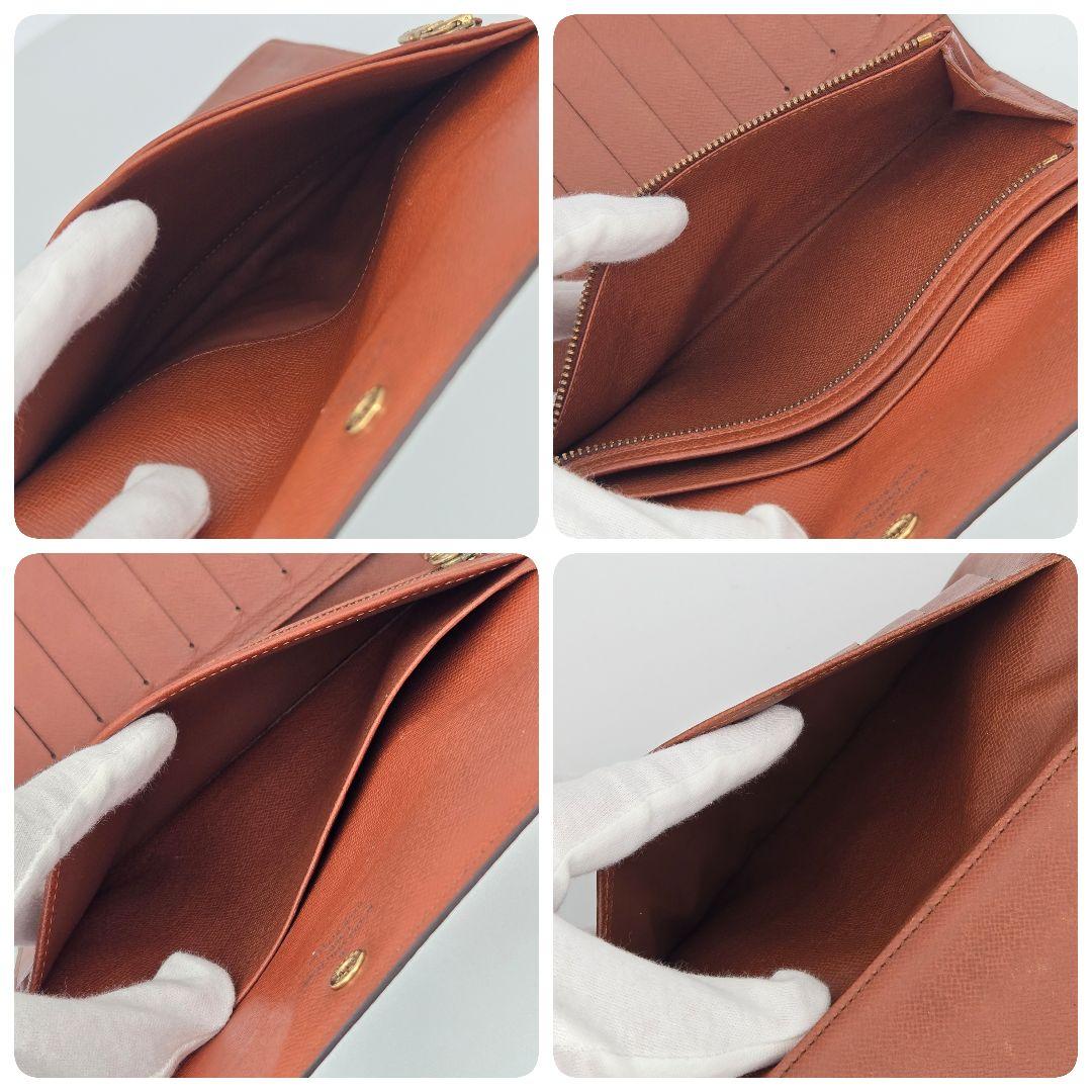 ルイヴィトン モノグラム ポシェット パスポール パスポートケース 三つ折り財布