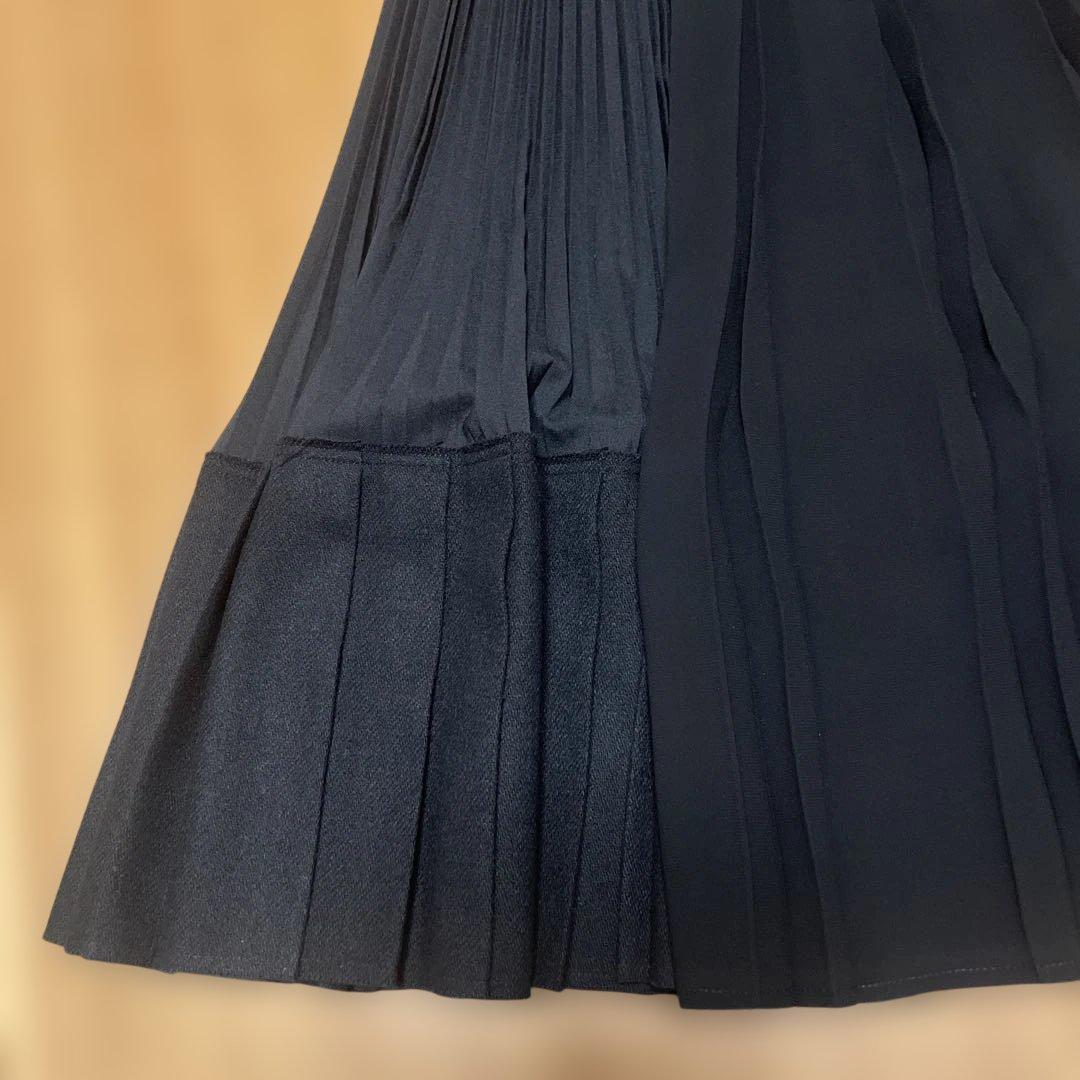 25SS JUNYA WATANABE ブラック プリーツスカート XS