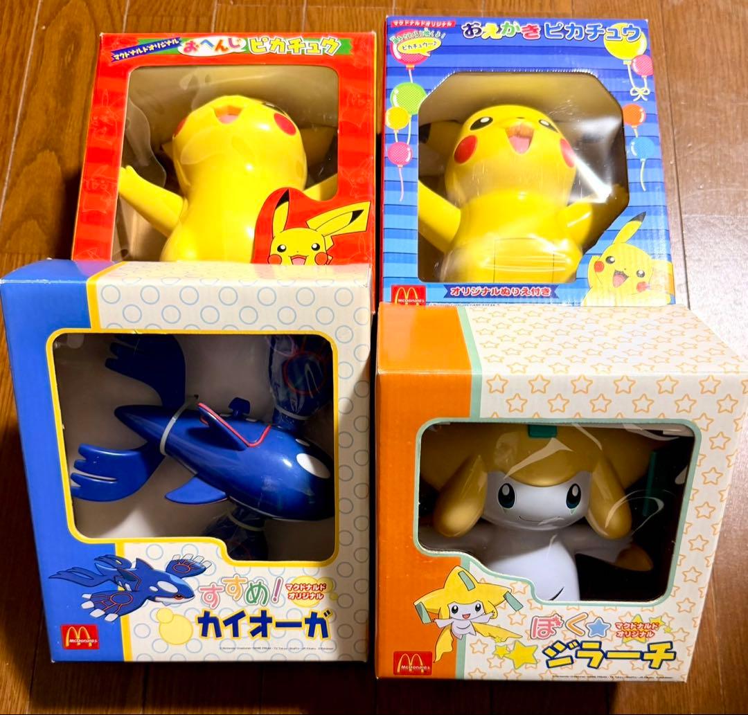 ポケモン マクドナルドオリジナル フィギュア ピカチュウ カイオーガ ジラーチ