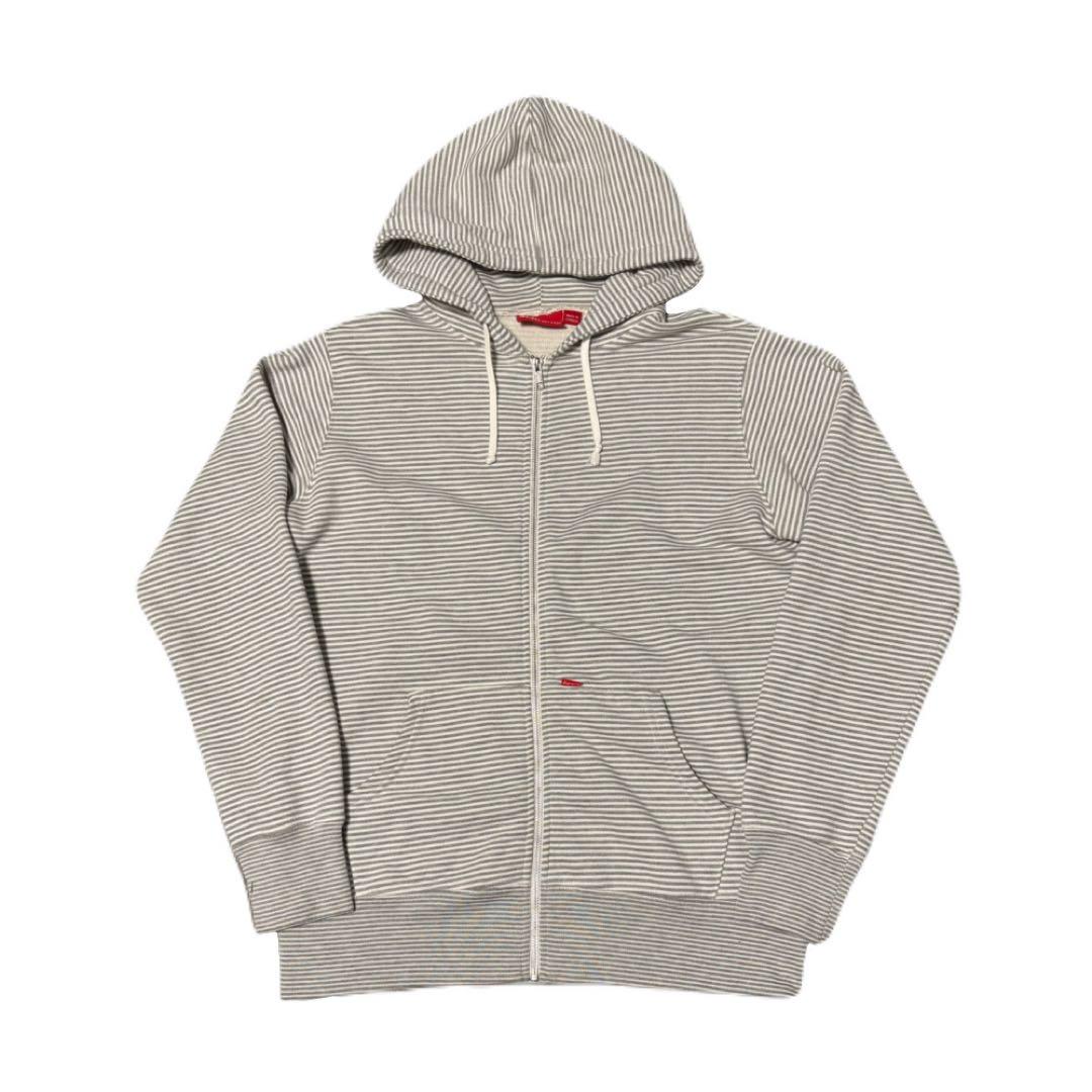 す*ー様 10ss supreme ボーダー ジップフーディ シティーボーイ f