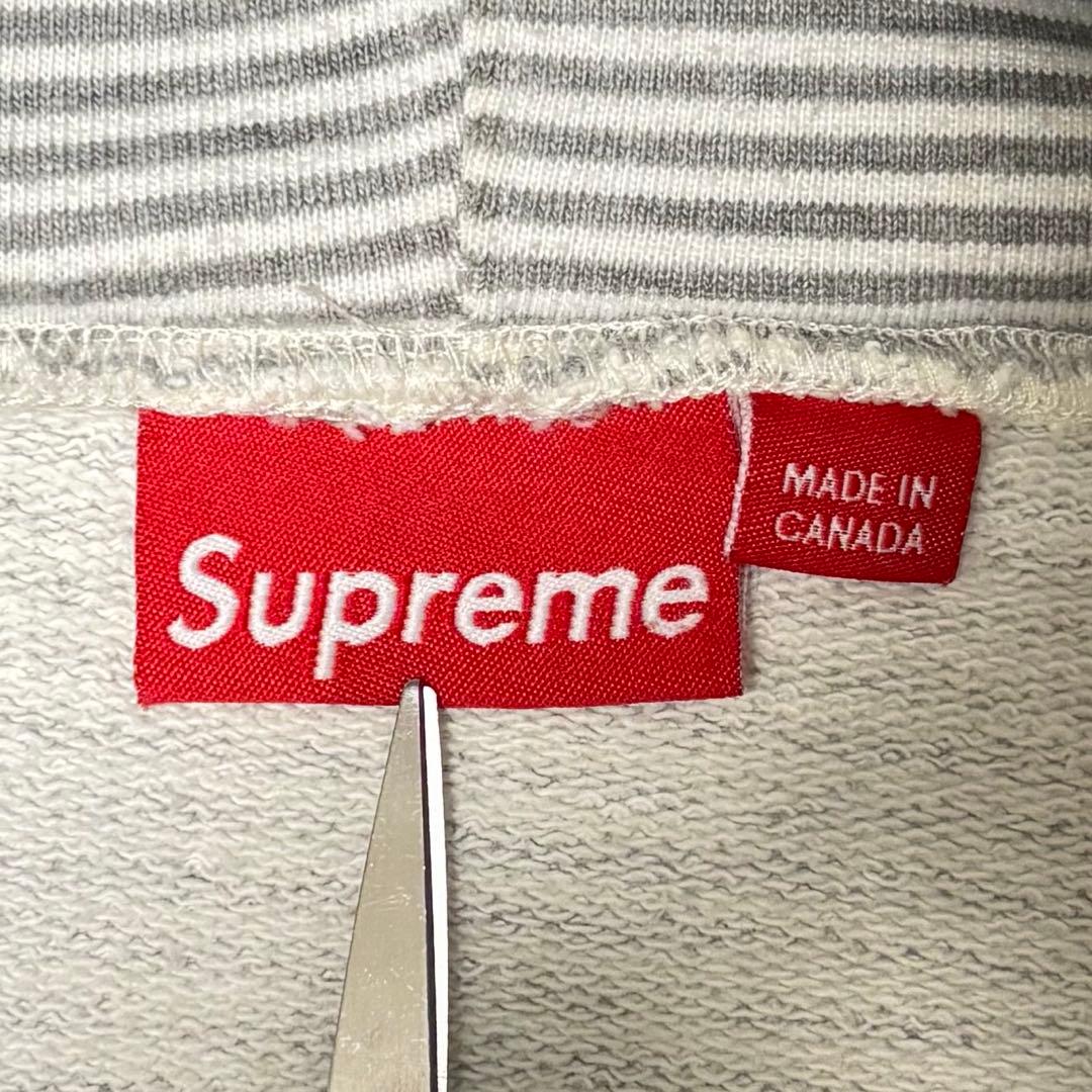す*ー様 10ss supreme ボーダー ジップフーディ シティーボーイ f