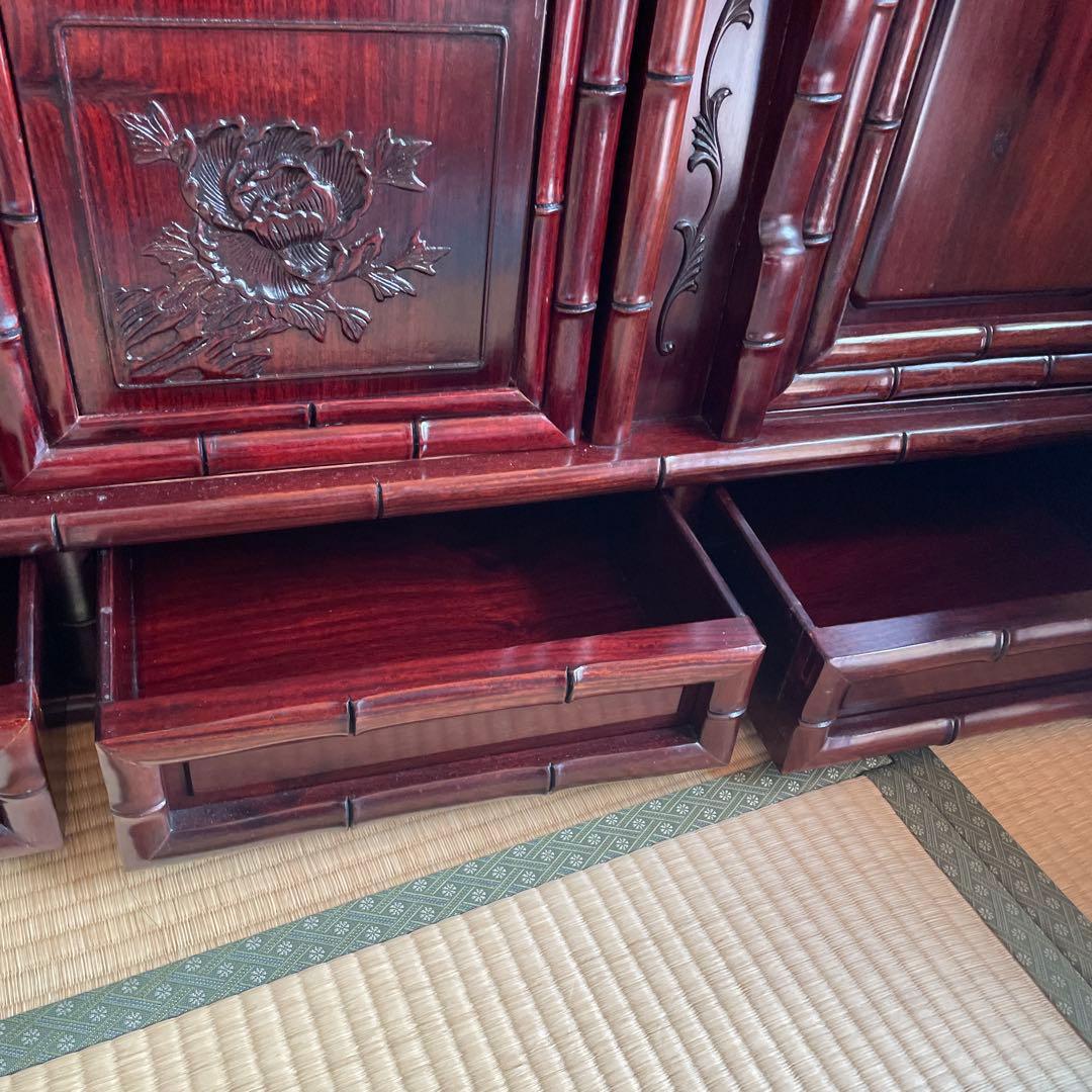 茶箪笥、引き出し付き飾り棚