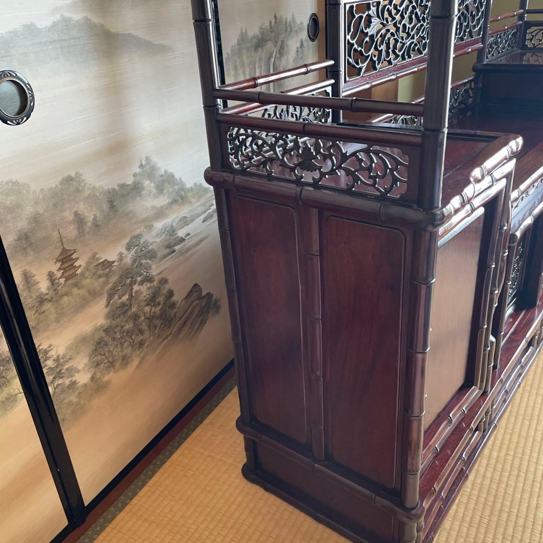 茶箪笥、引き出し付き飾り棚