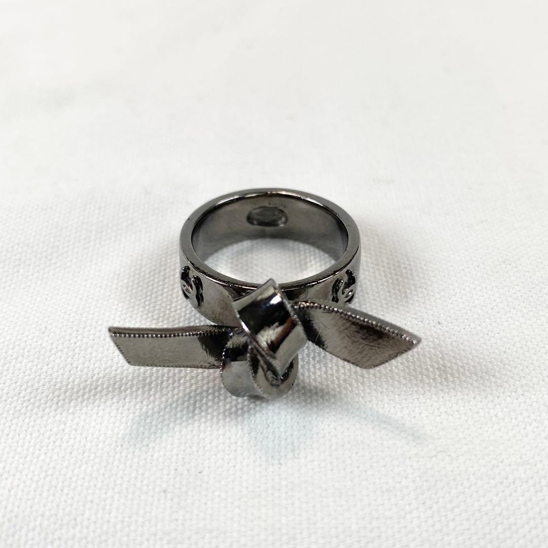 【美品✨鑑定済✨】 CHANEL リボン リング 指輪 ココマーク 13.5号