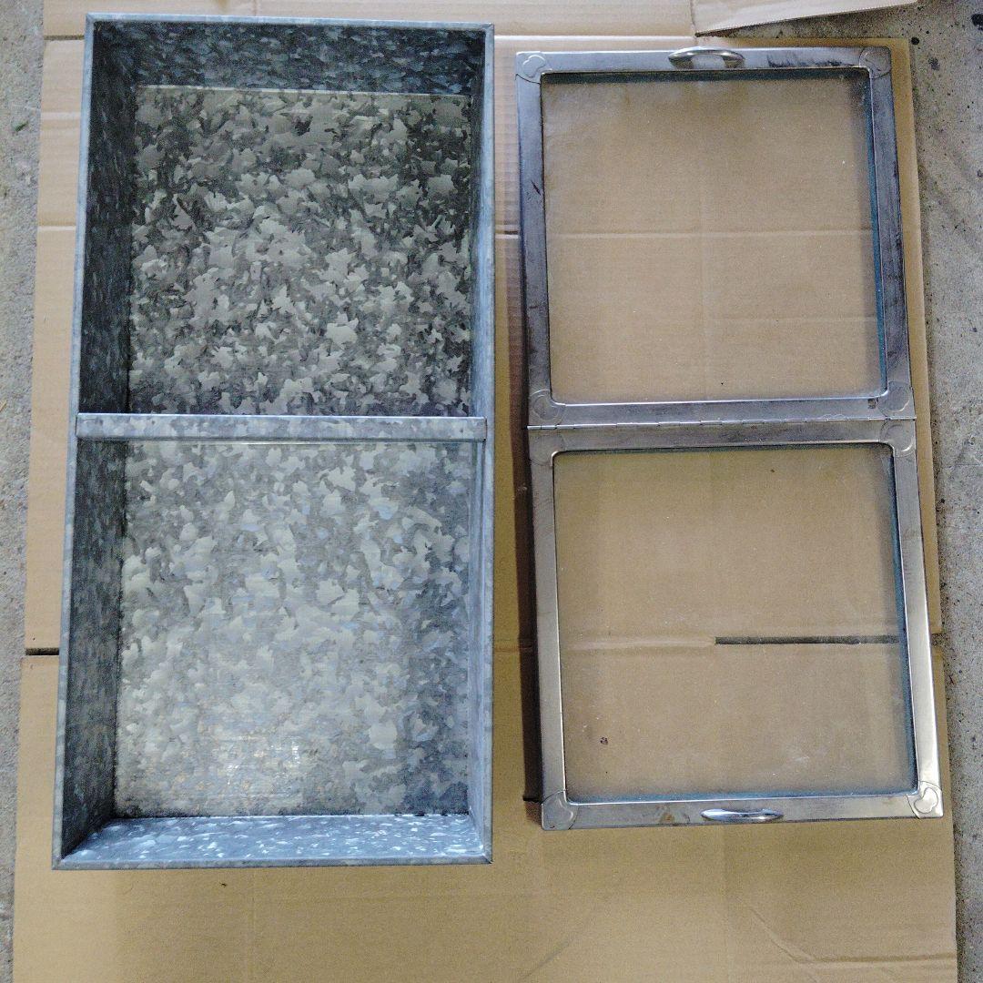 昭和レトロ ブリキケース ガラスケース 駄菓子 アンティーク 店舗 什器