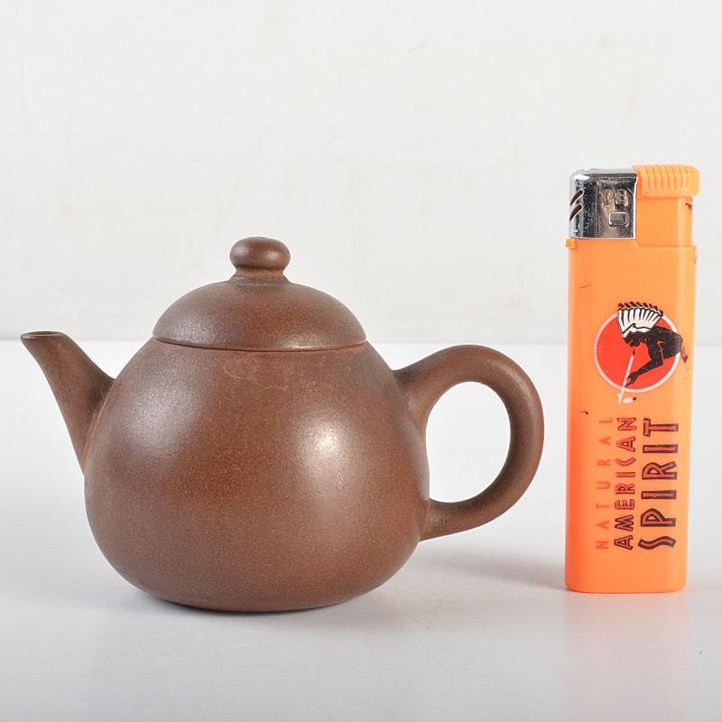 中国　紫砂　朱泥　急須　茶壷　在銘　U　R7299